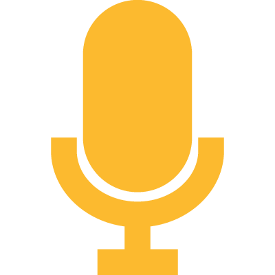 icon graphic of a microphone